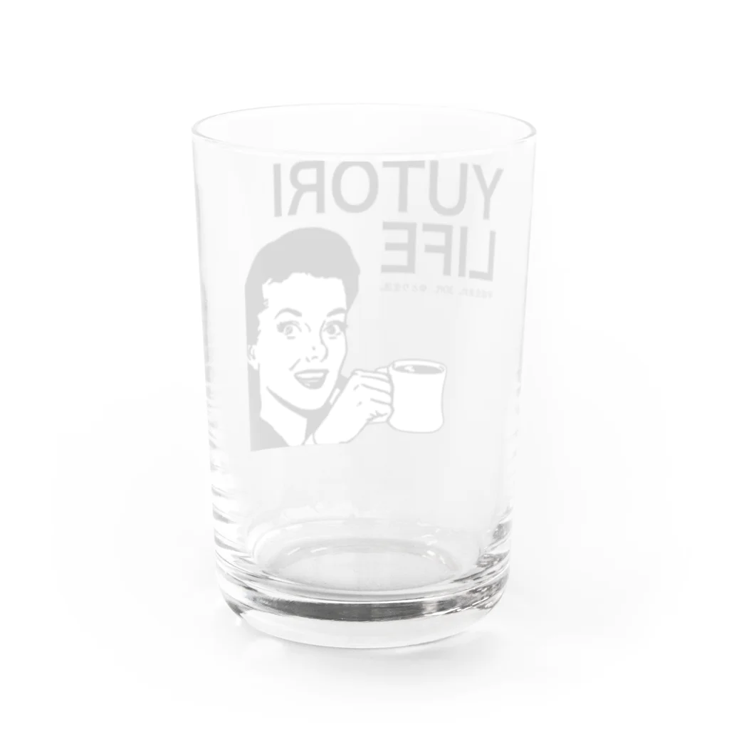 YUTORILIFEのゆとりLIFE Water Glass :back