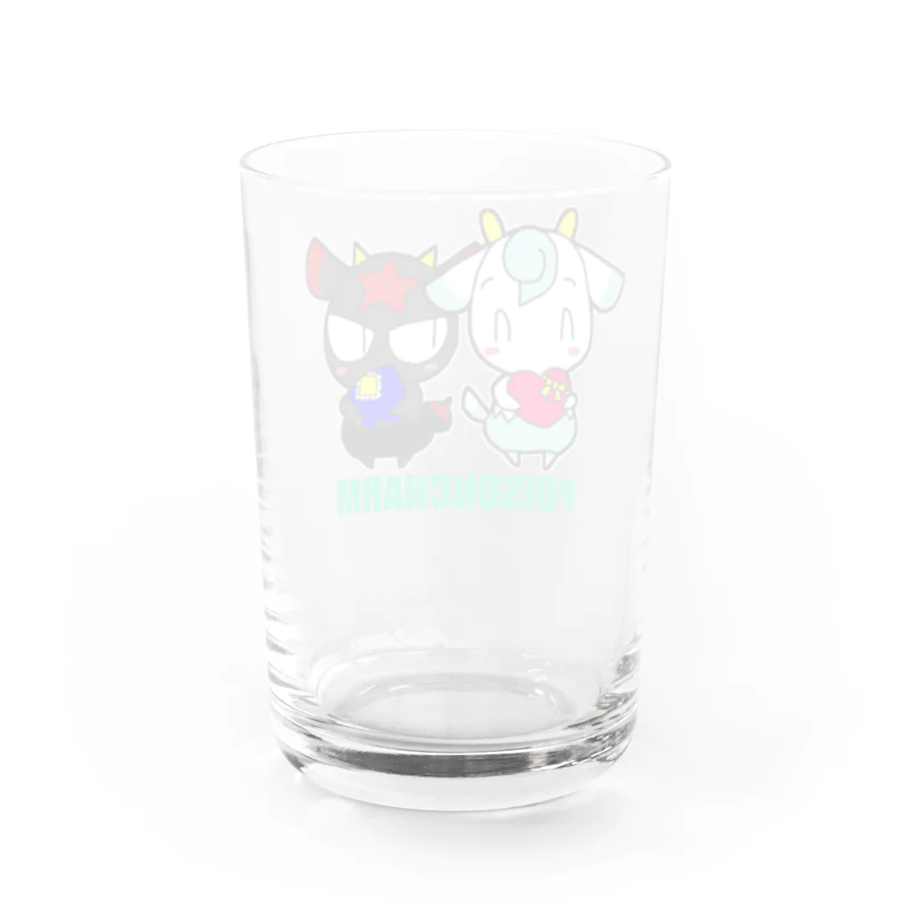 POISONCHARM電脳露店2号のアオヤギさんとミヤギちゃん Water Glass :back