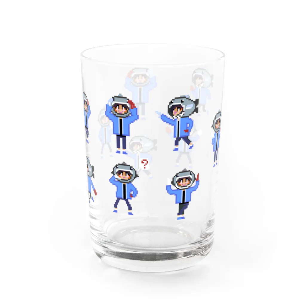 Bugって花井（サメとゲーム）のメガマウスおんど Water Glass :back