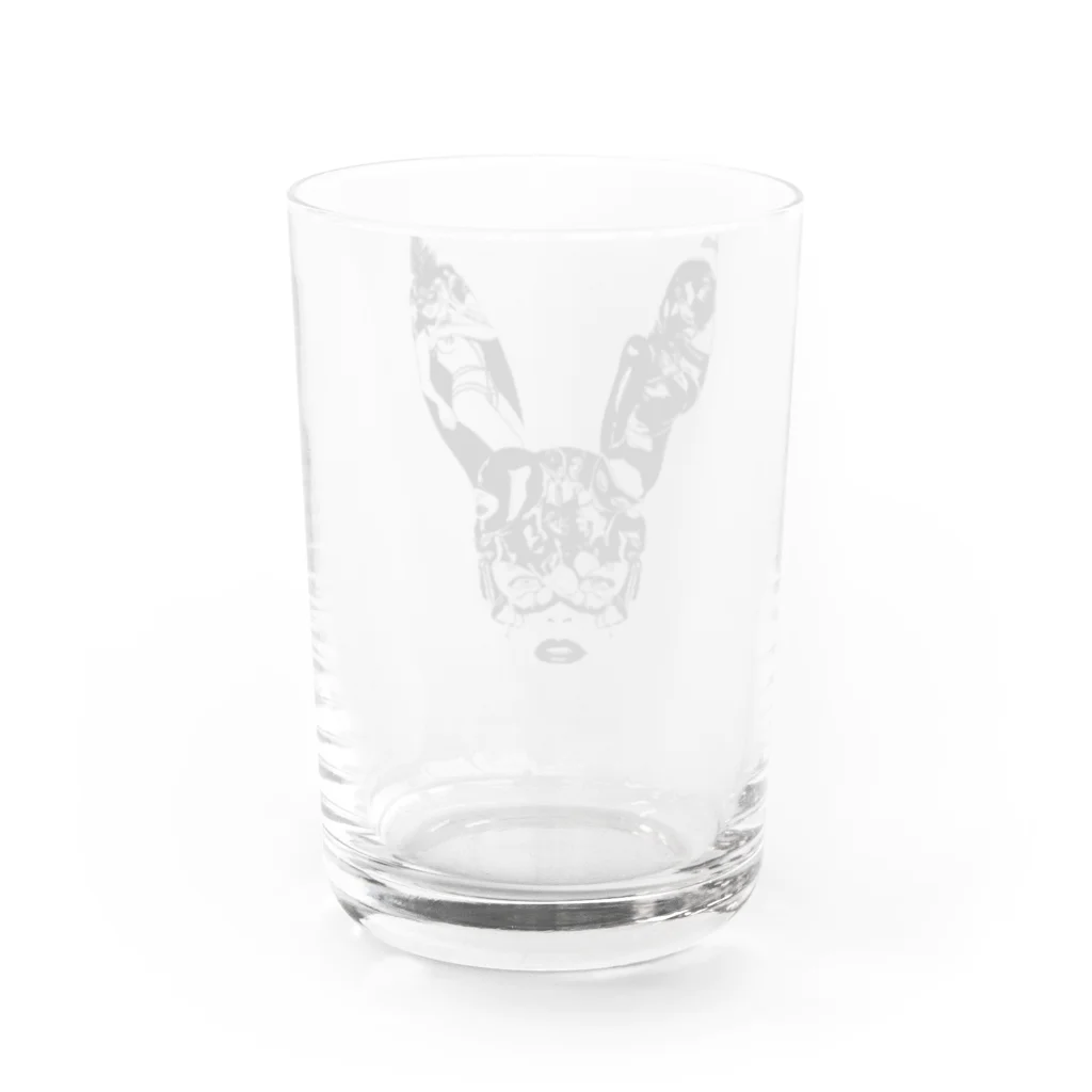 SIXTY-NINE FACTORYのBlack Bunny Mask Water Glass :back