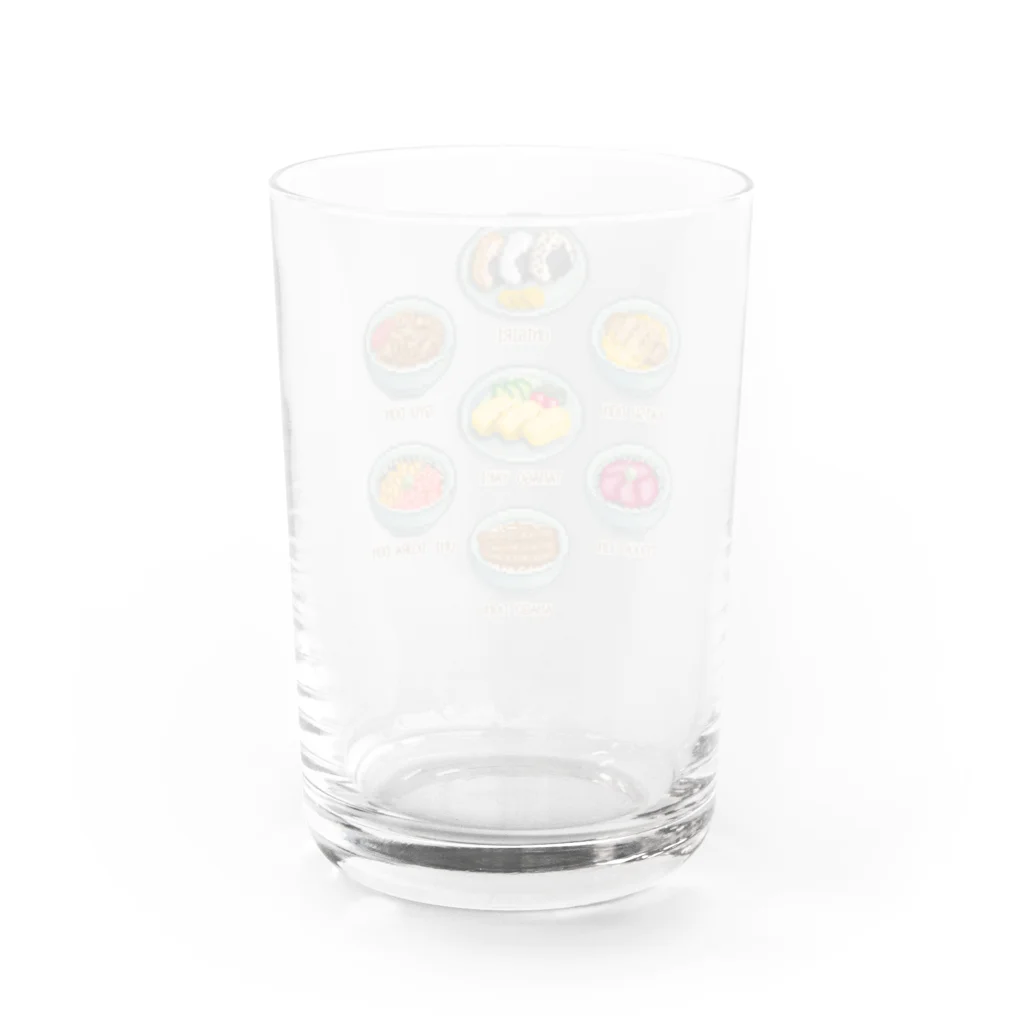 猫と釣り人のWASHOKU_2 Water Glass :back