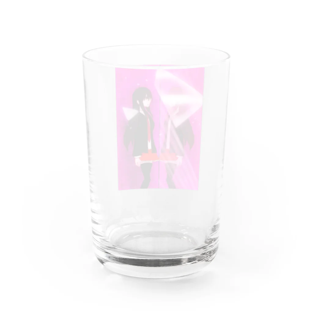 新月さんとこのかがみあわせ Water Glass :back