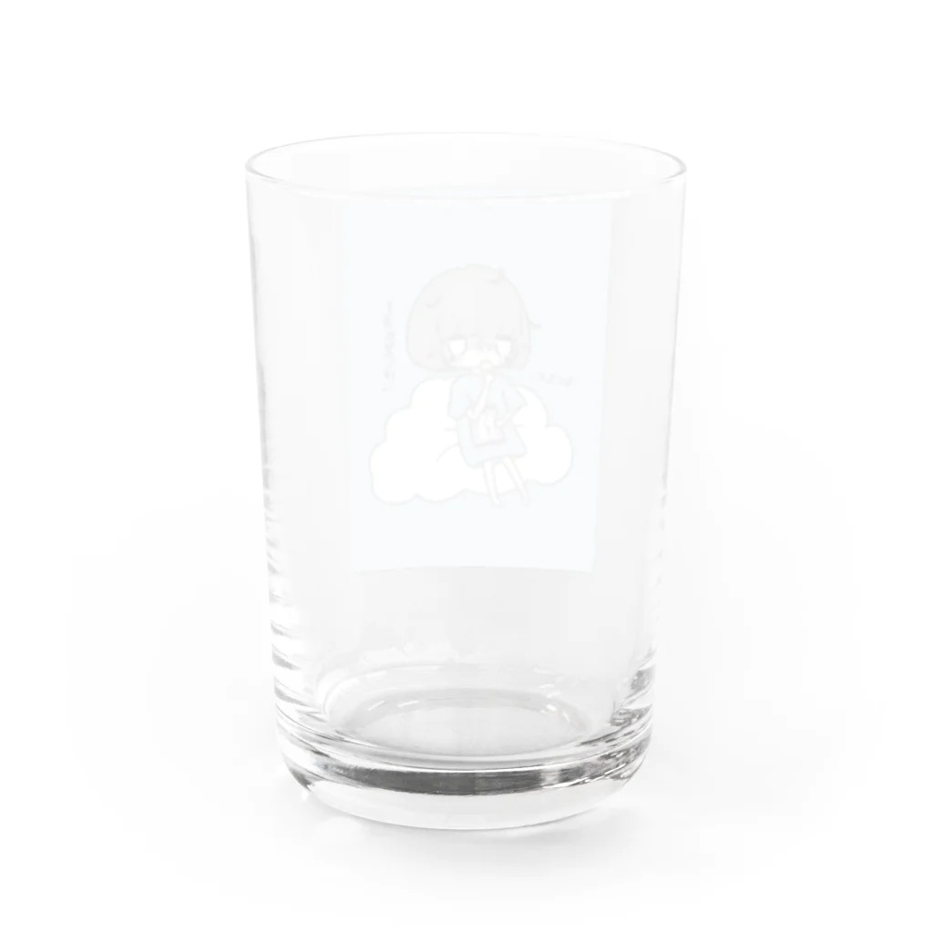 蒼野のゆる鬱少女(食ver.) Water Glass :back