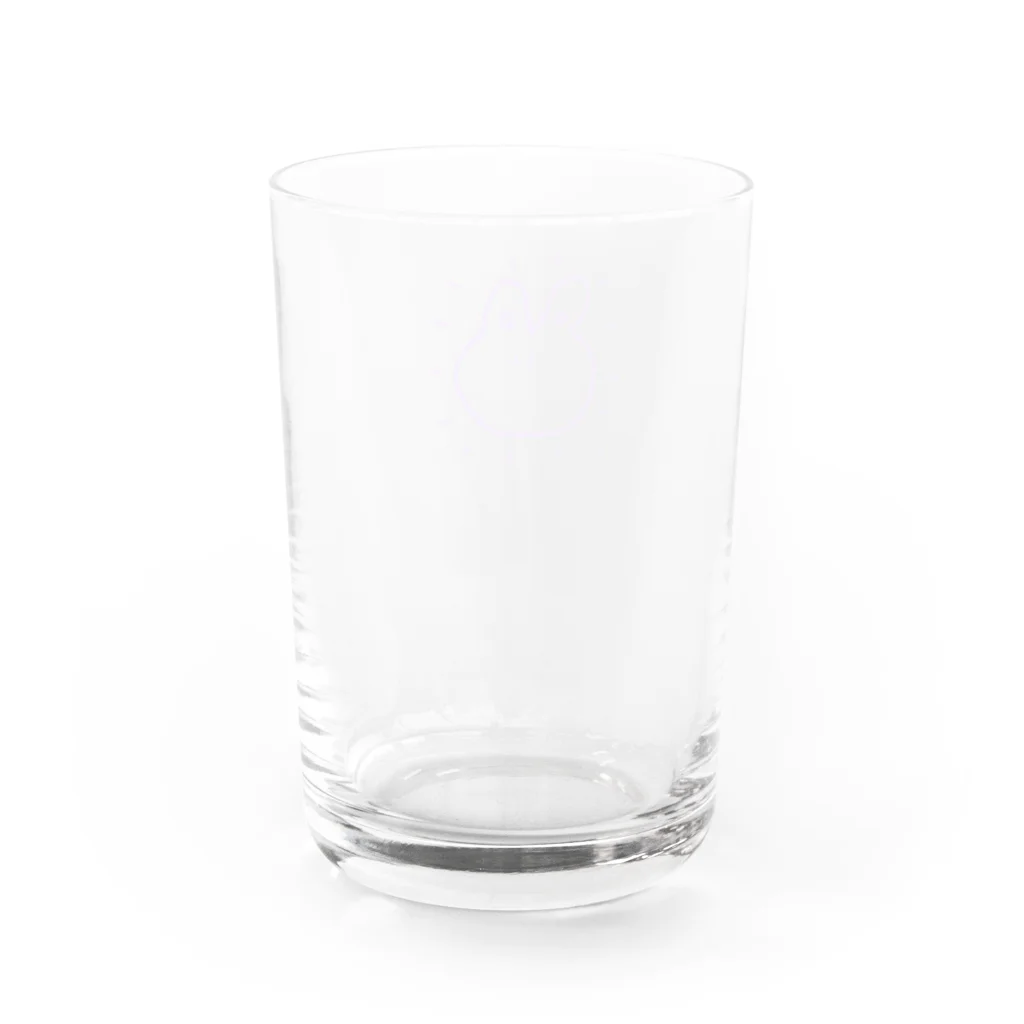 ハッピーメンヘラカンパニーのむらさきうさぎ Water Glass :back