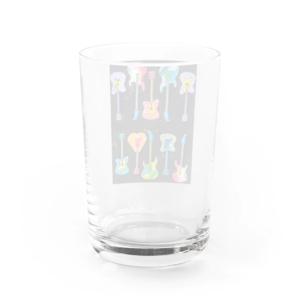 Rock★Star Guitar School 公式Goodsのサイケ🎸ギター Water Glass :back