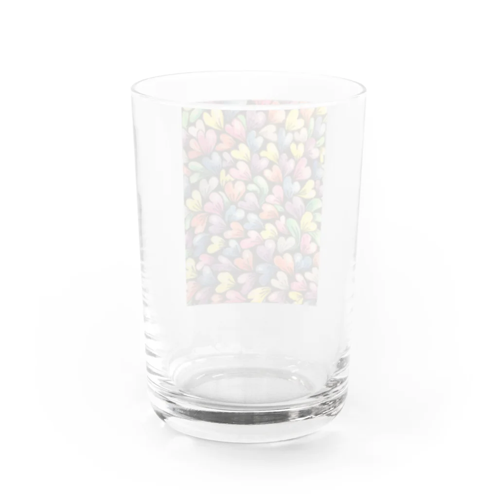 komugiのHeart Heart Heart Water Glass :back