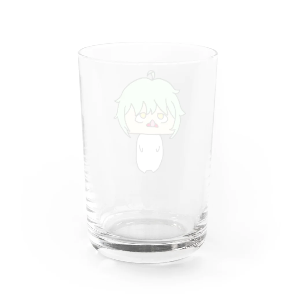 ぷらなりあん工房@物販の何とも言えない表情をしているルビちゃん Water Glass :back