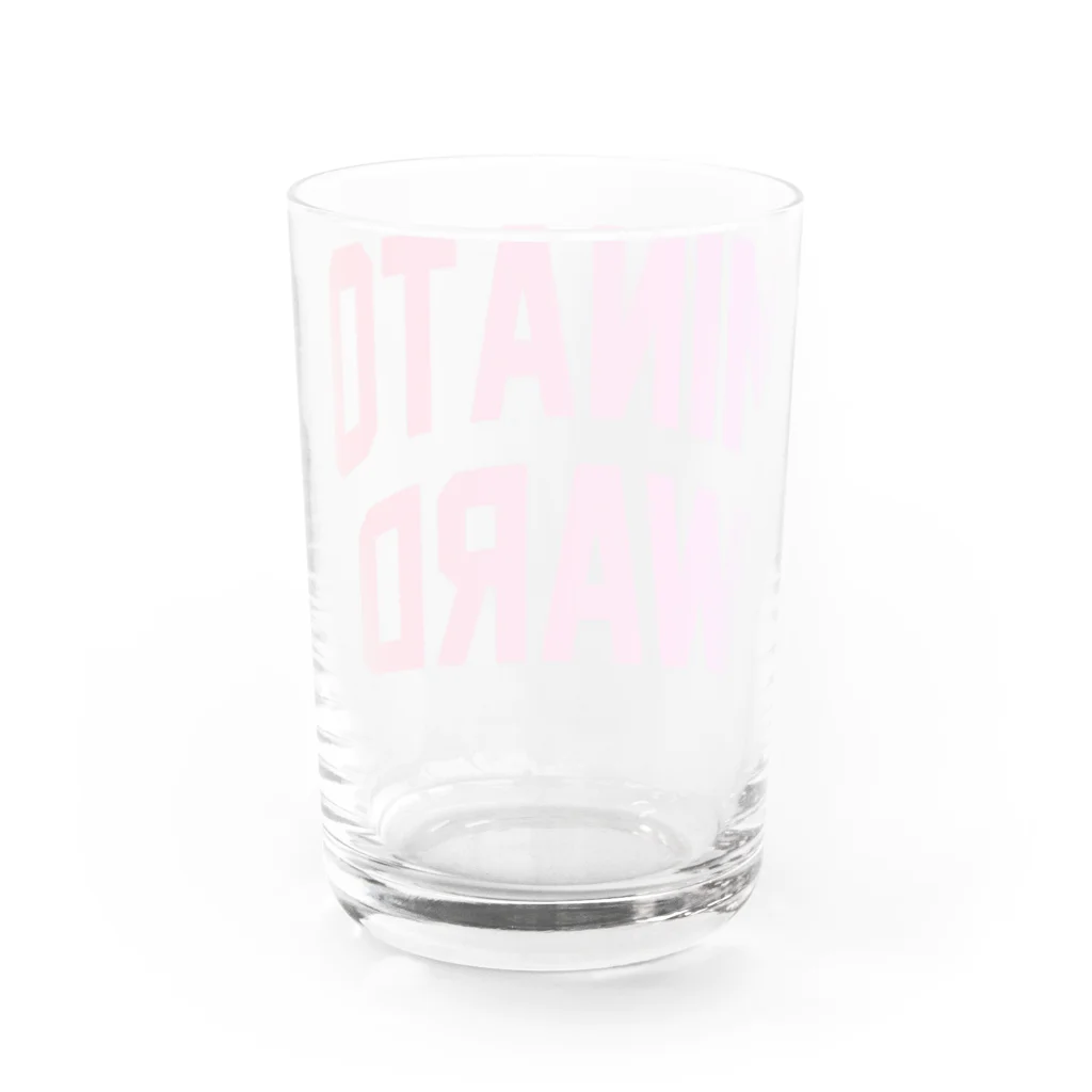 JIMOTOE Wear Local Japanの港区 MINATO WARD Water Glass :back