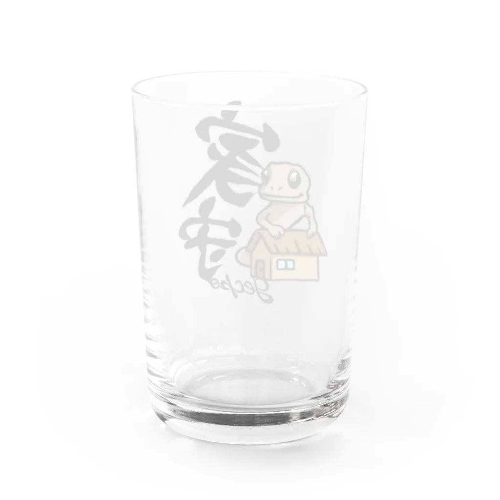 乾きモンの家守［gecko］ Water Glass :back