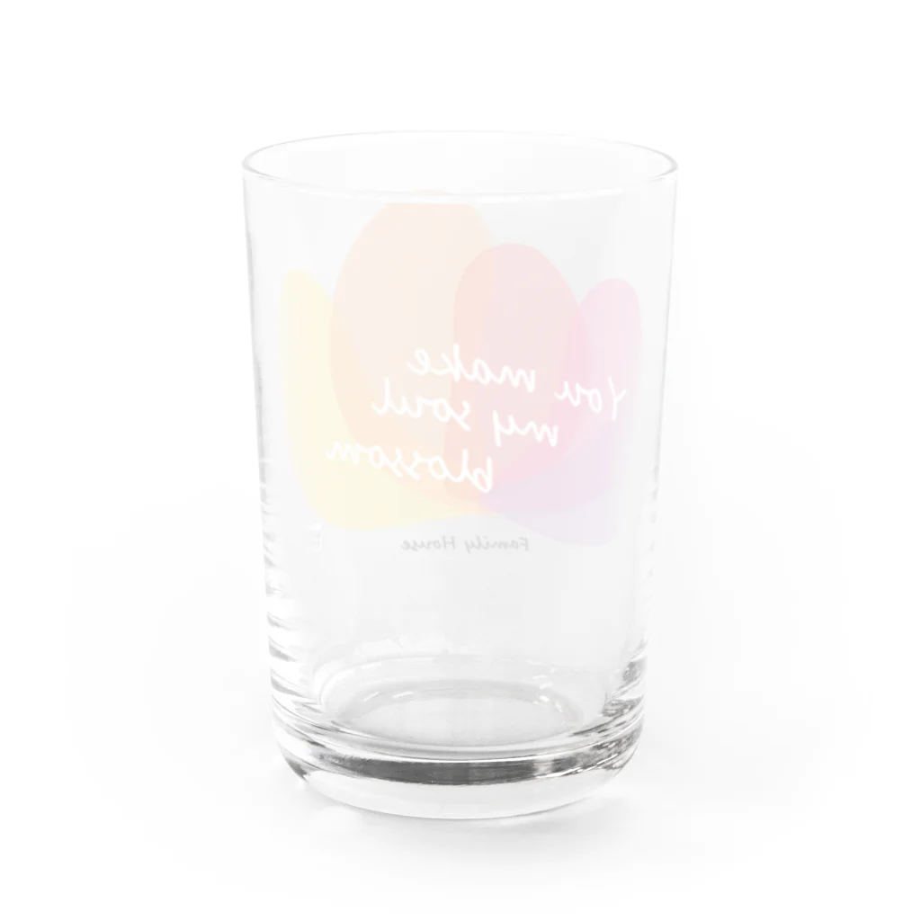 CoCoCotのファミリーハウス＜チャリティ＞花 Water Glass :back