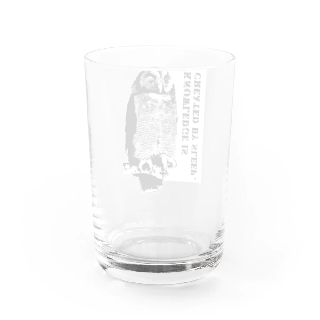 huroshikiのSleeping owl Water Glass :back