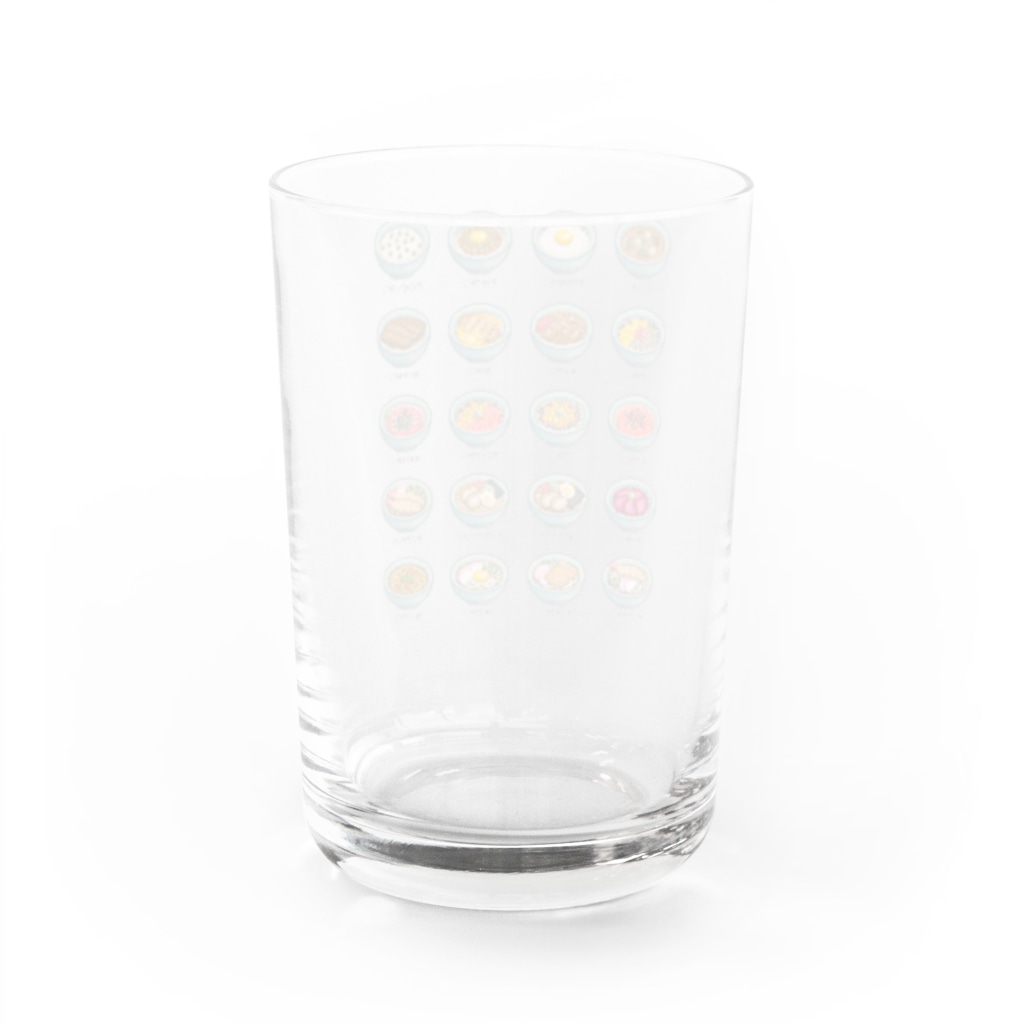 猫と釣り人のMENU_1C Water Glass :back
