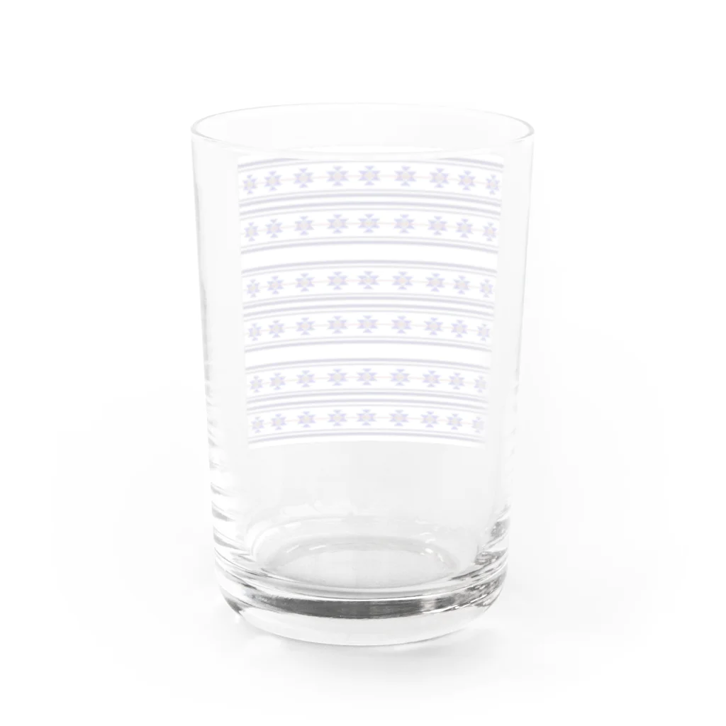 Okiwaiiのネイティブ柄 Water Glass :back