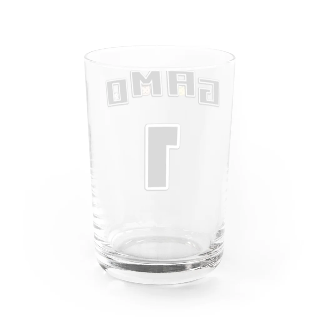 がも。のガモちゃん1歳記念 Water Glass :back