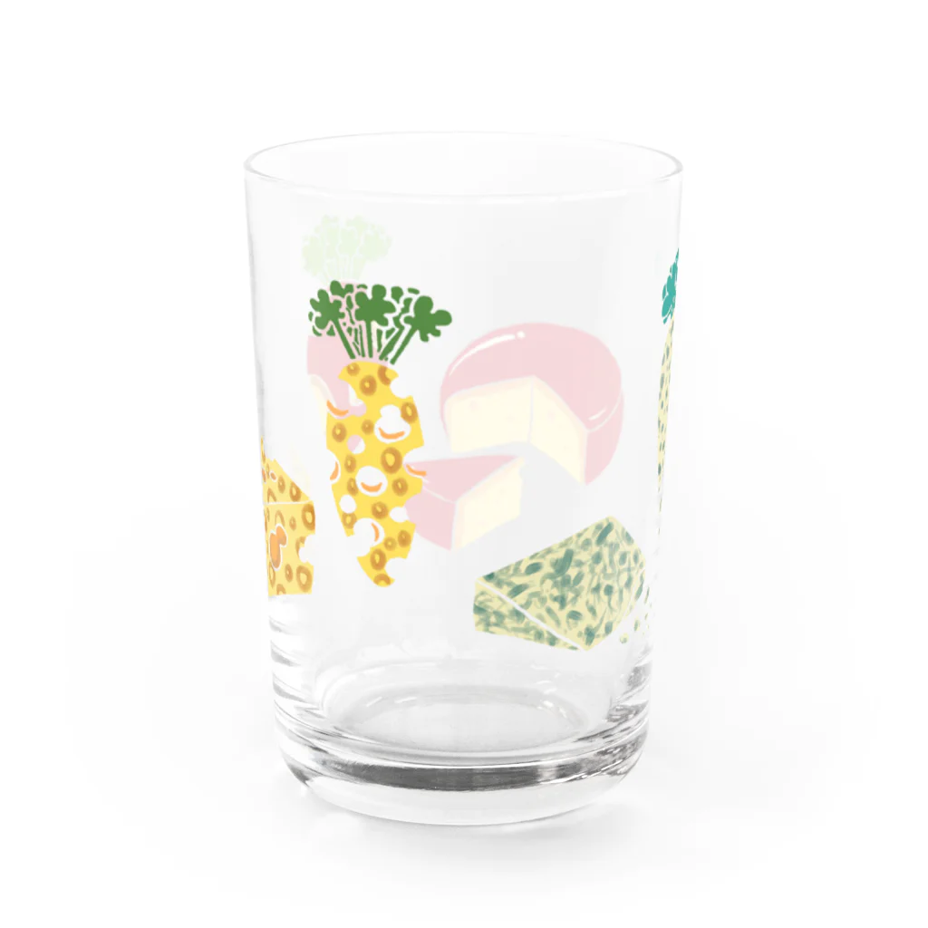 カレハのみせの満たされたチーズと虚ろなにんじん Water Glass :back