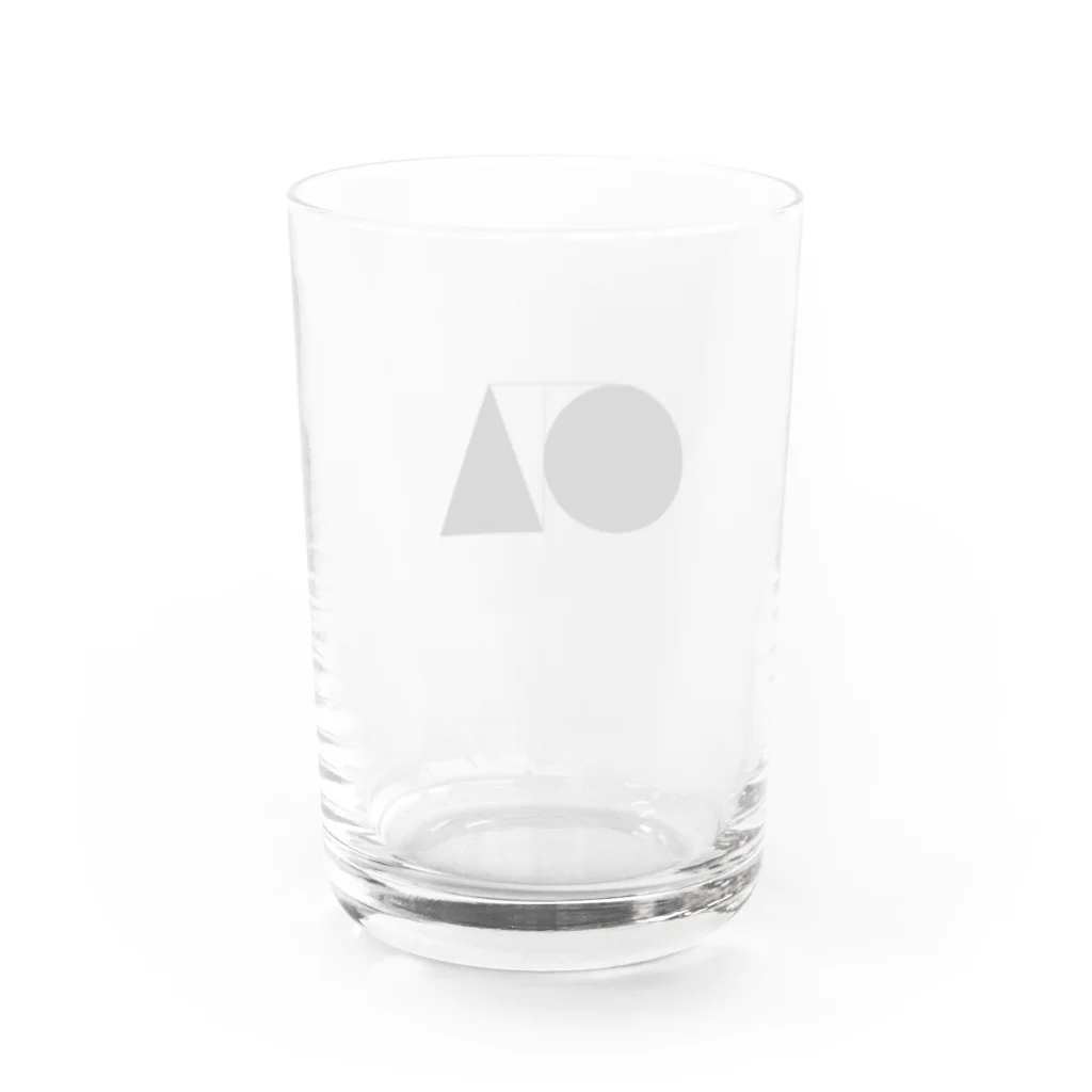 ド･スイの○／△ Water Glass :back