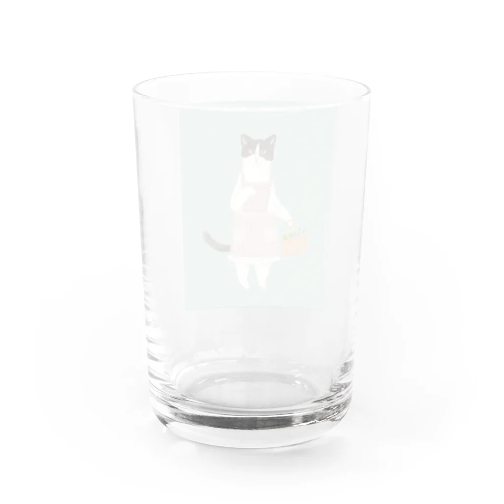 森のあらかるとの主婦ねこさん Water Glass :back