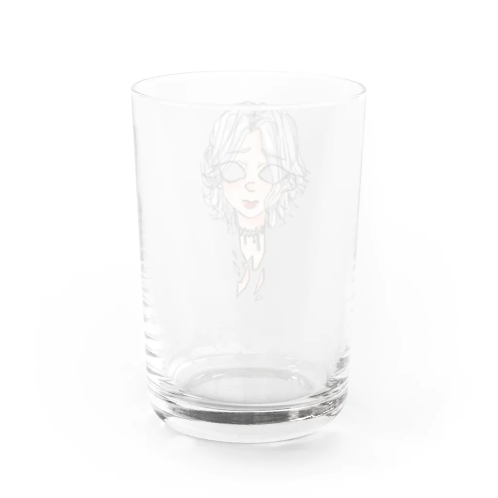 懔ネコにゃおんฅ•ω•ฅ本垢🧡のまりー Water Glass :back