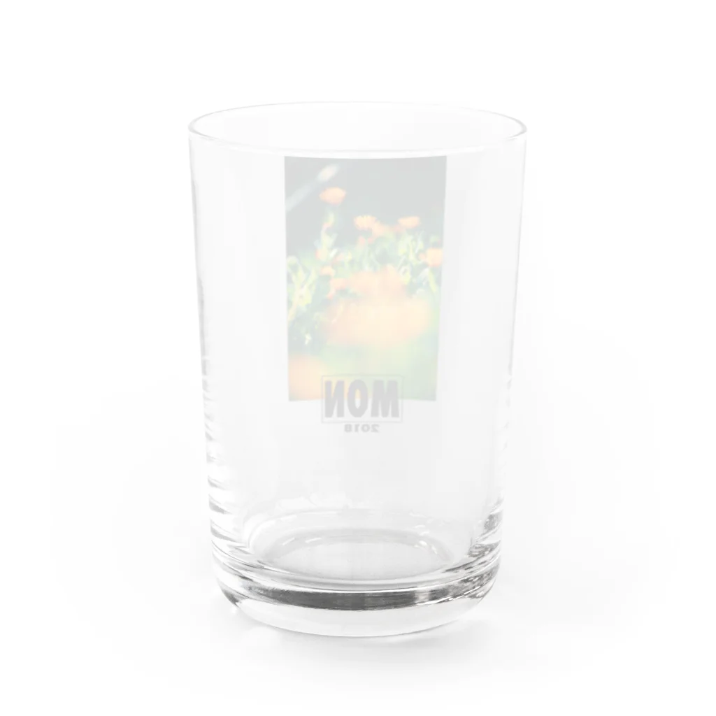 MONのロゴ入りまつばぎく Water Glass :back