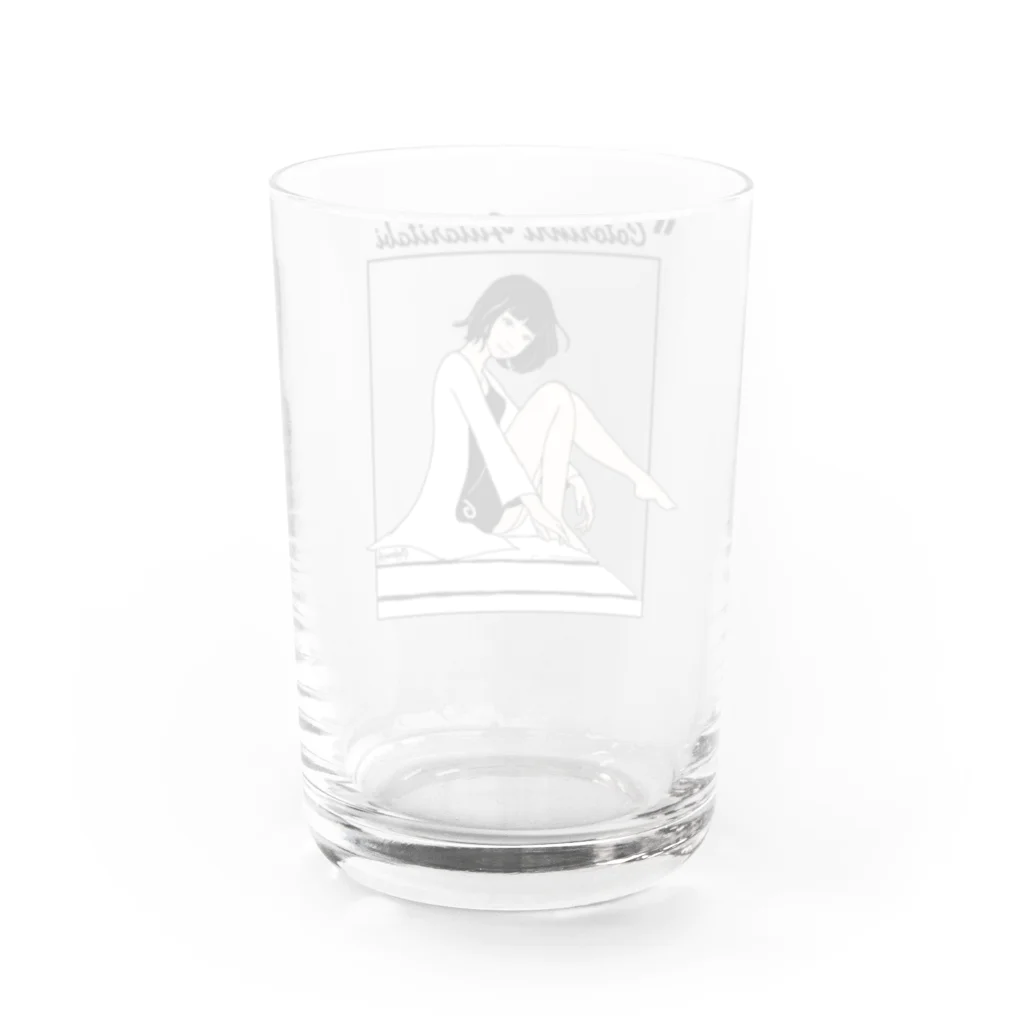 コトリッチのFUTARITABI記念モノクロ Water Glass :back