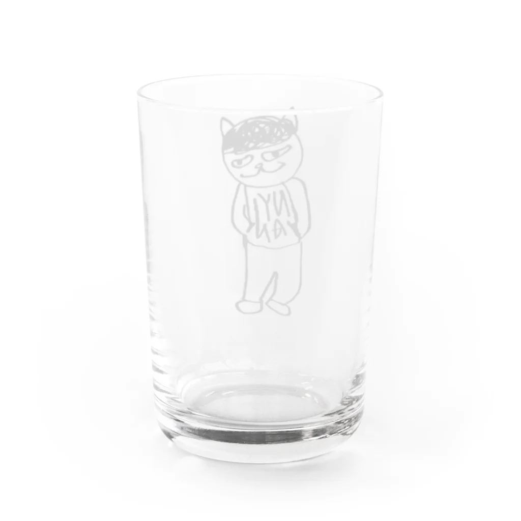 猫田ノミ子の野毛ねこ Water Glass :back