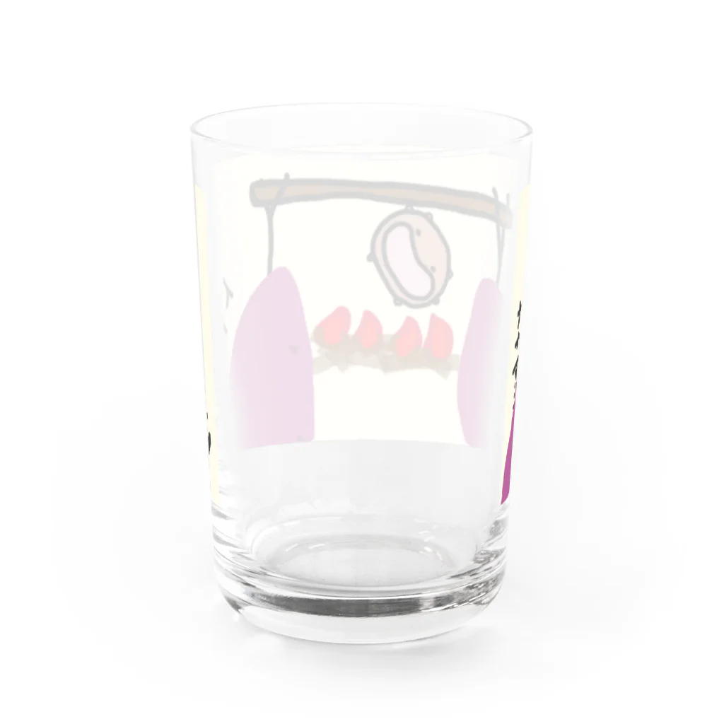 ダイナマイト87ねこ大商会の焼き芋の気持ちに歩み寄るねこです Water Glass :back