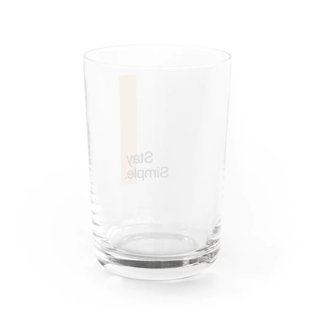 ふーじぇんのStay Simple. Water Glass :back