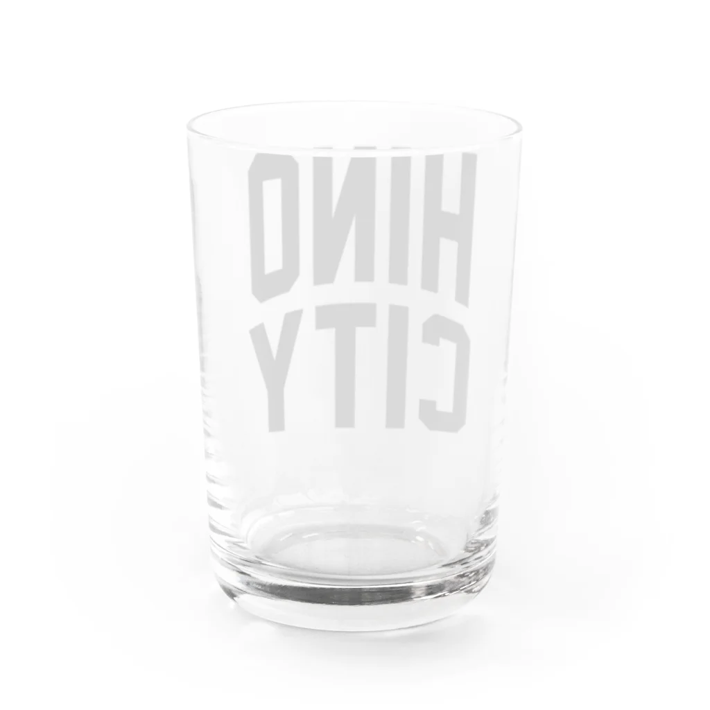 JIMOTOE Wear Local Japanの日野市 HINO CITY Water Glass :back