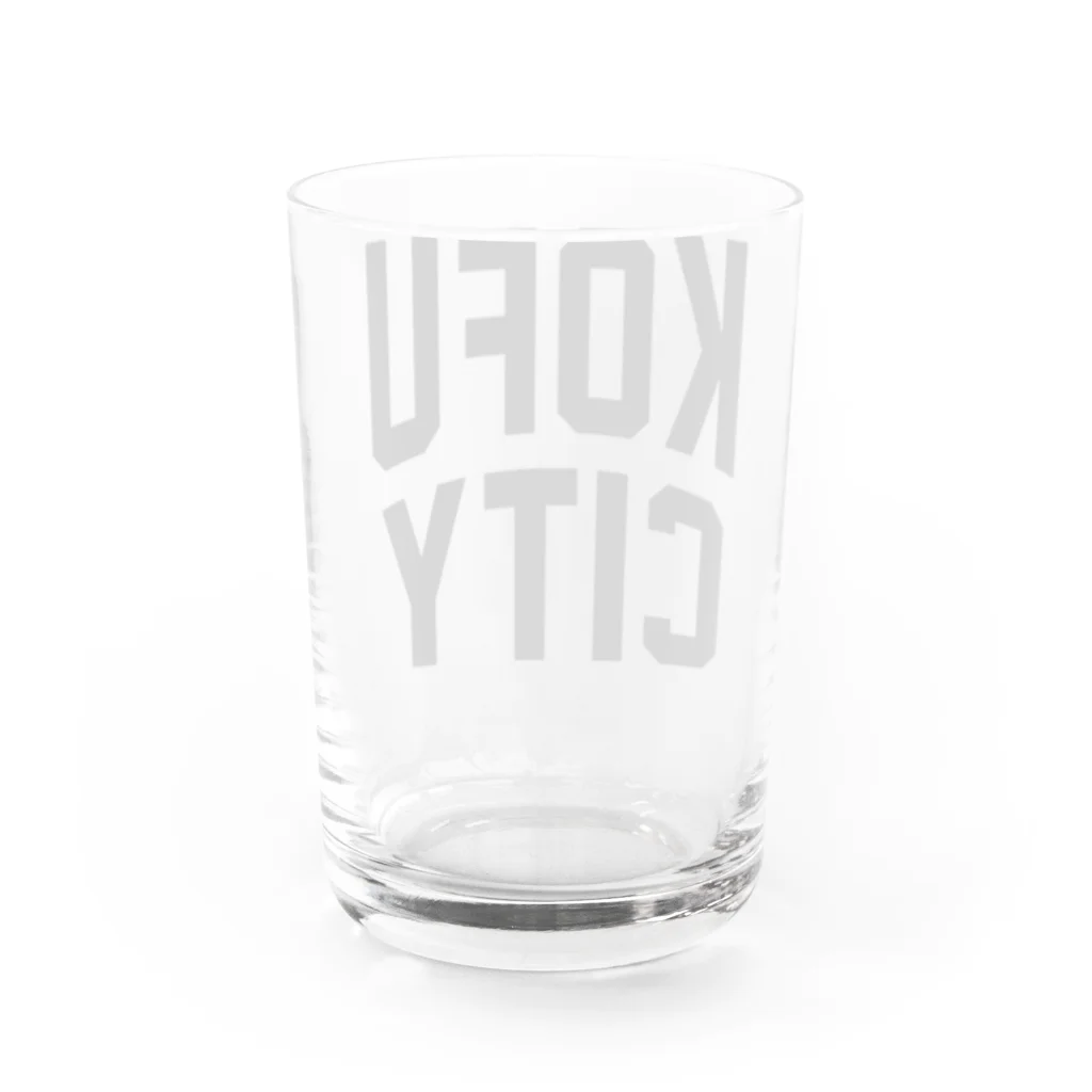 JIMOTOE Wear Local Japanの甲府市 KOFU CITY Water Glass :back