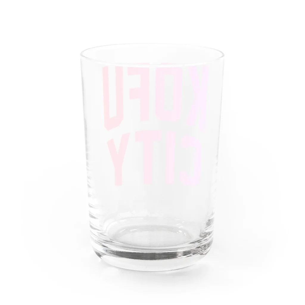 JIMOTOE Wear Local Japanの甲府市 KOFU CITY Water Glass :back