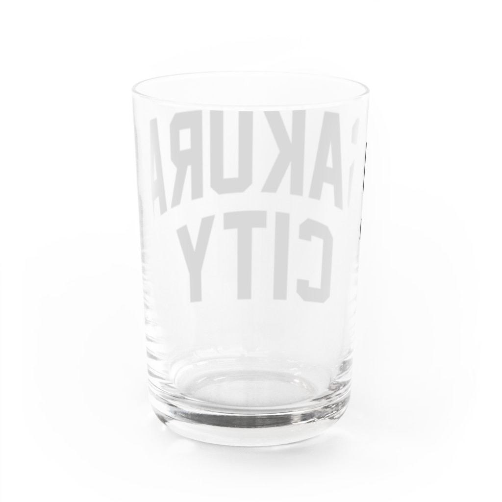JIMOTO Wear Local Japanの佐倉市 SAKURA CITY Water Glass :back