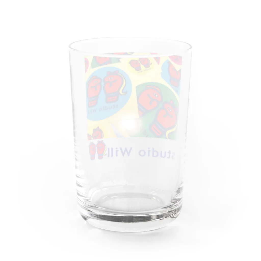 総合格闘技・フィットネス studio Willのstudio Will×INGRID オリジナルグラス_C Water Glass :back