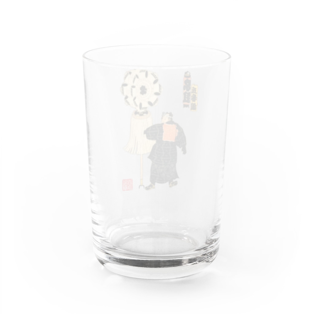 Rigelの江戸の花子供遊び 五番組ゑ組 Water Glass :back