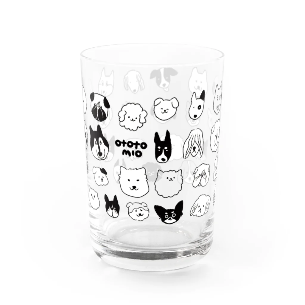 Pokopoko houseのいぬたち Water Glass :back