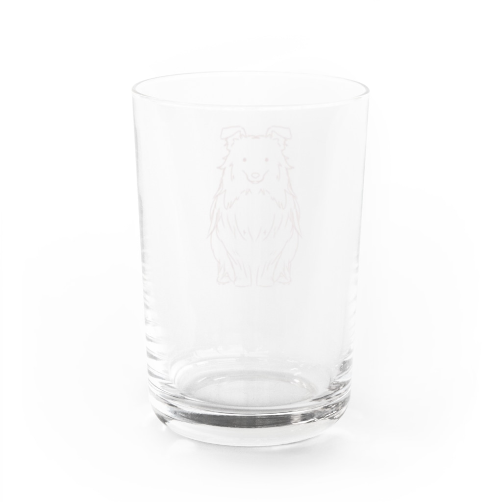 pet goodsのおすわりシェルティ Water Glass :back