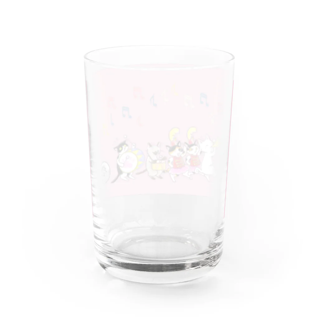 城下町にゃんこの会の猫パレード♪コラボグッズ Water Glass :back