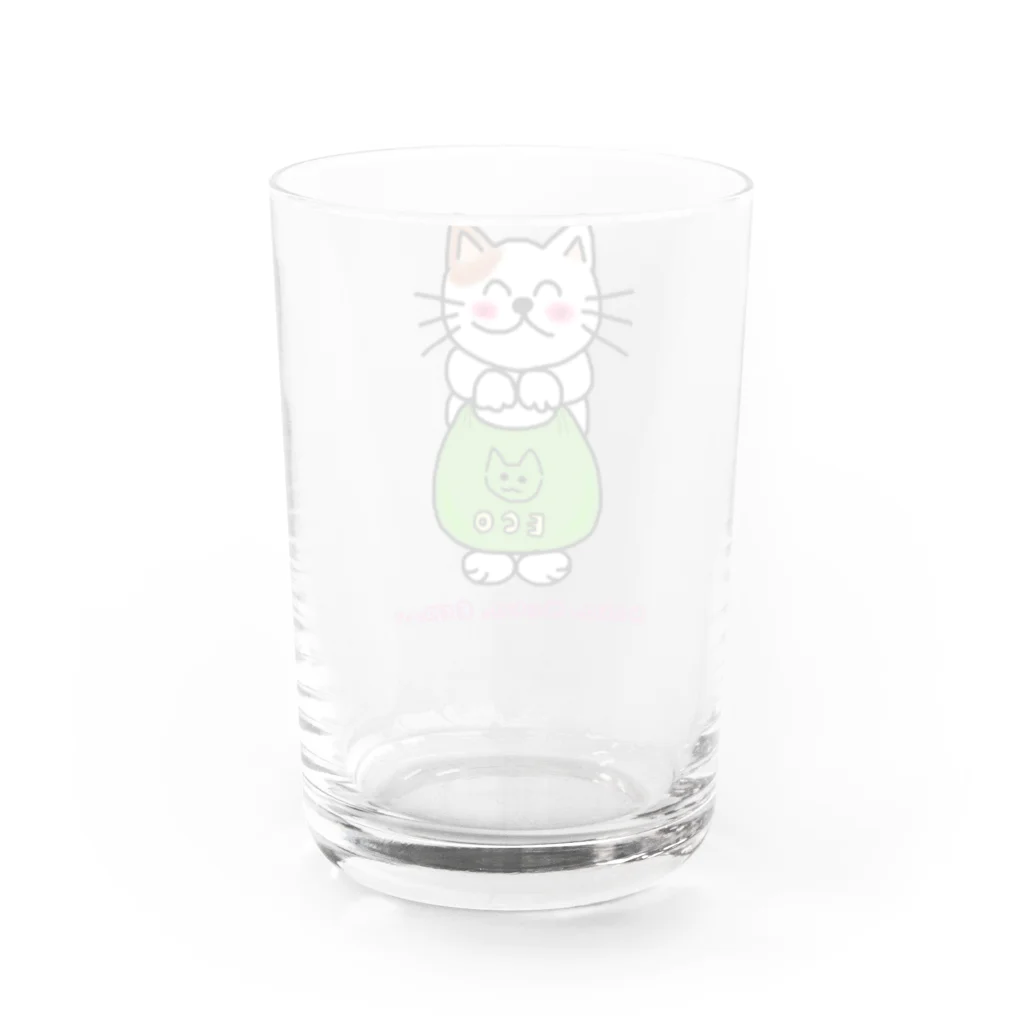 ウチのMEIGENやさんのネコがネコのエコバッグ Water Glass :back