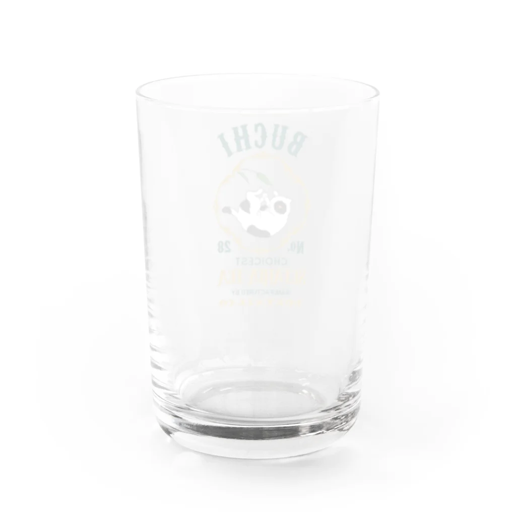 猫社謹製の猫じゃらし茶・ぶち Water Glass :back