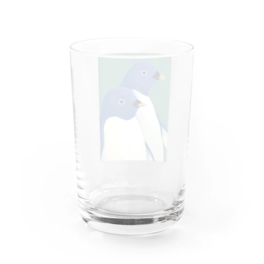 MashMashのペンギン肖像画 Water Glass :back