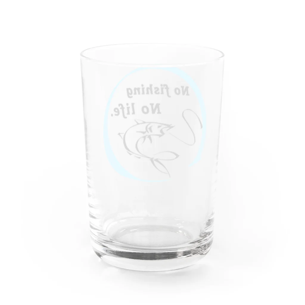 ねこねこうおのNO fishing No life. Water Glass :back