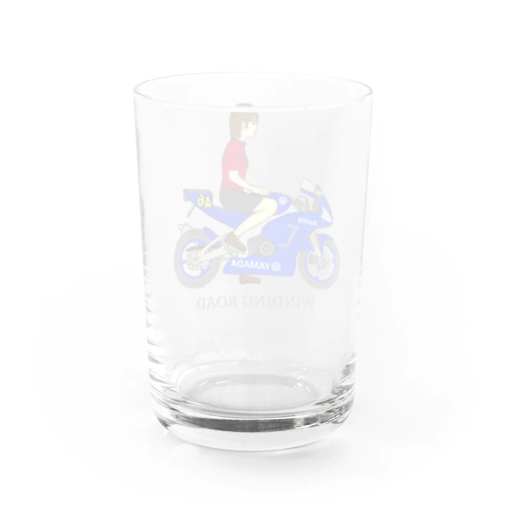 GREAT 7のバイク女子 Water Glass :back