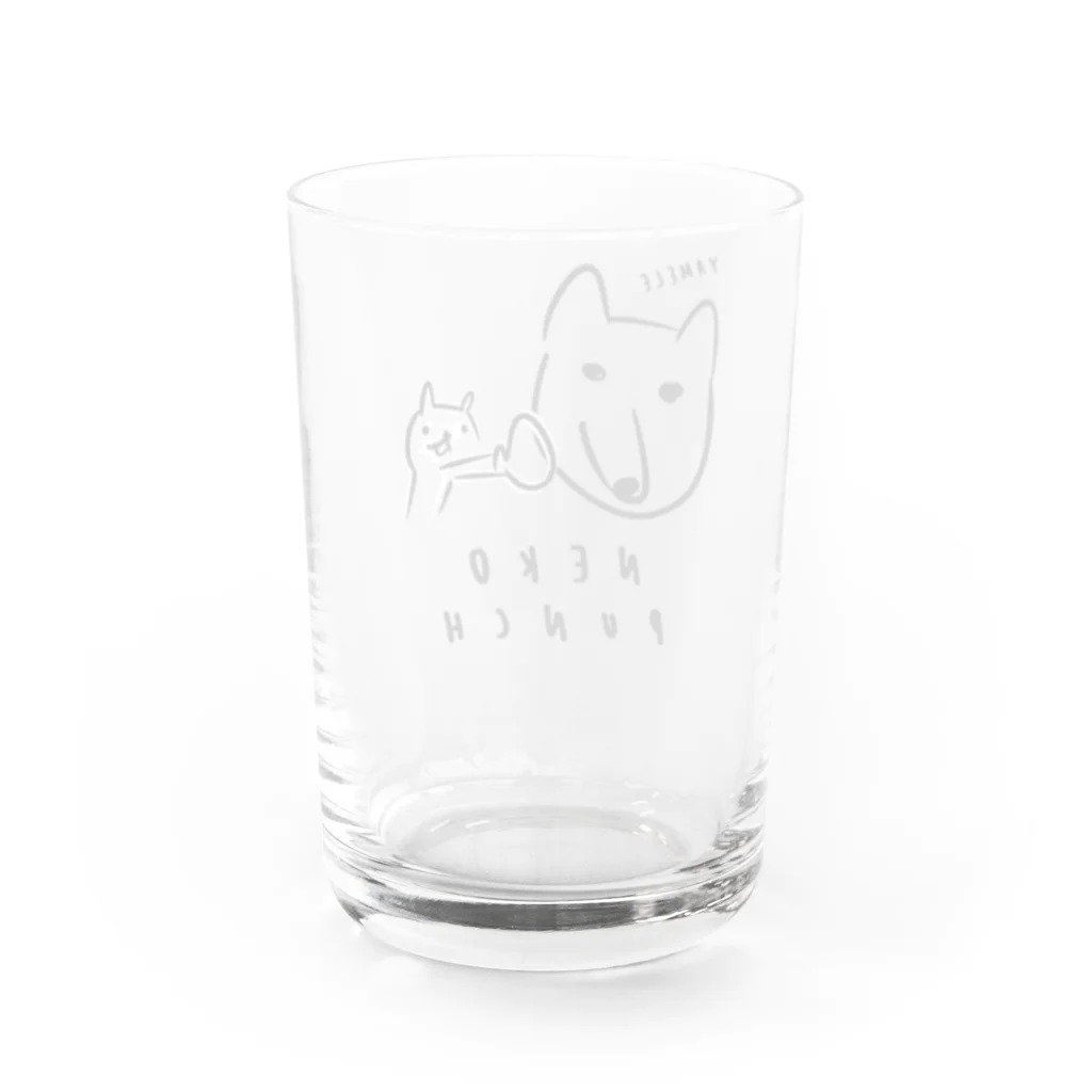 EASEのneko punch - yamele Water Glass :back