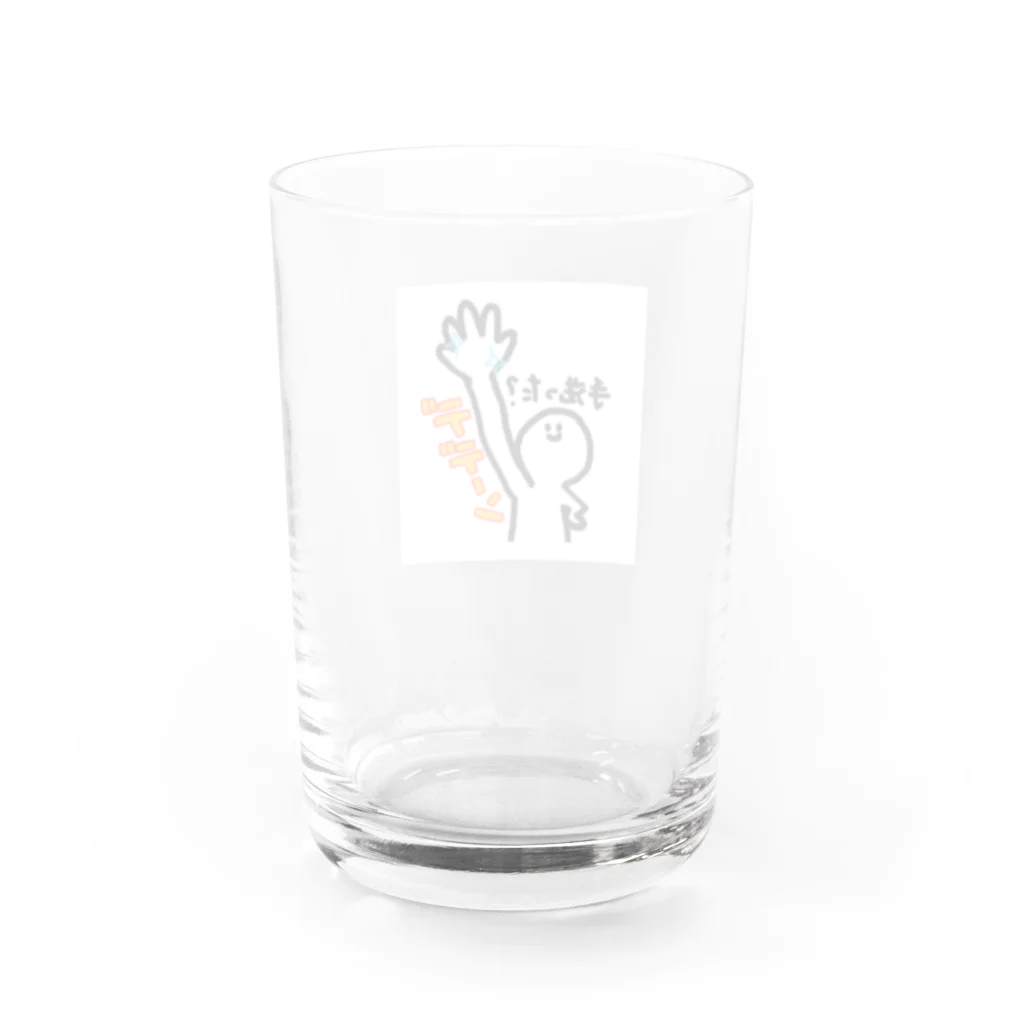 コロナらない商店のまるにんげん Water Glass :back