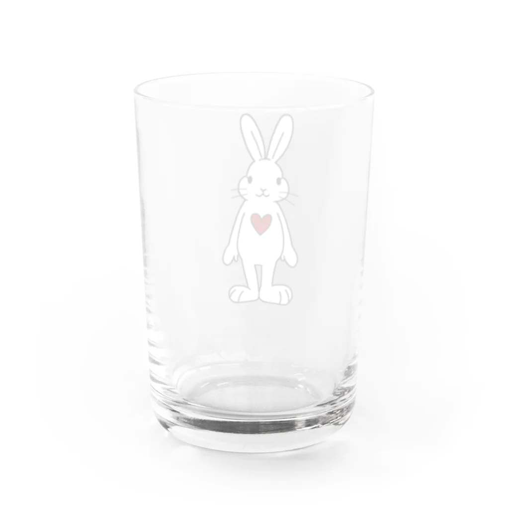 Mock’n Rollの熱いハートを宿したうさぎちゃん Water Glass :back