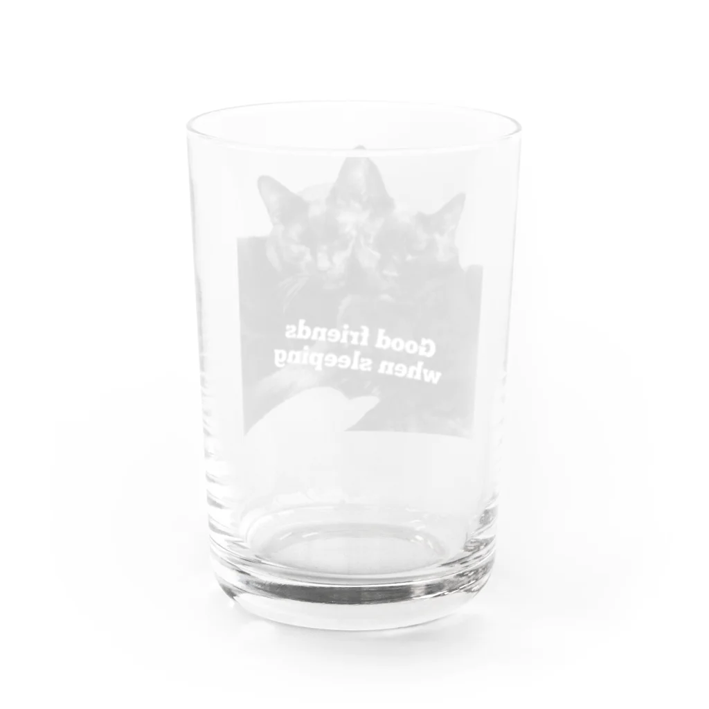 マロマロのKURONEKO Water Glass :back