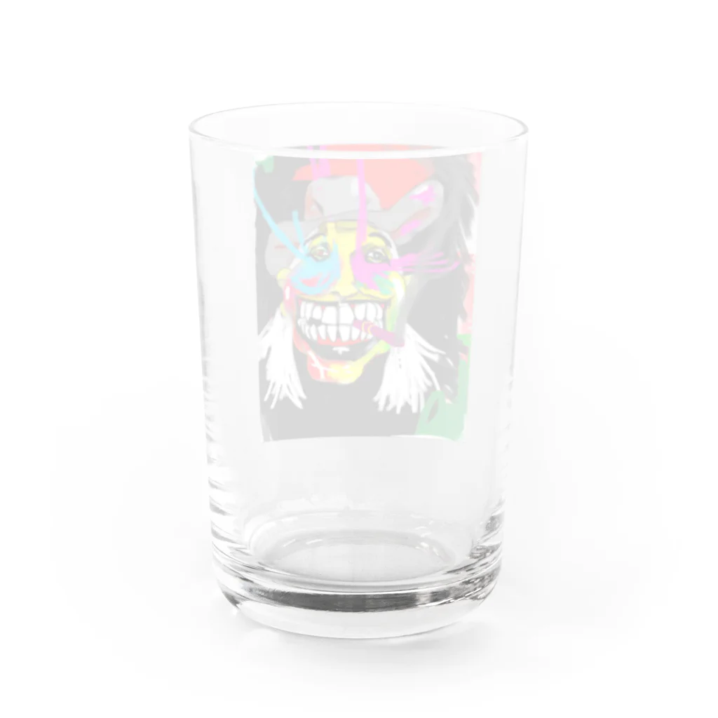 㐂十ショップのデカっ歯スマイルさん Water Glass :back