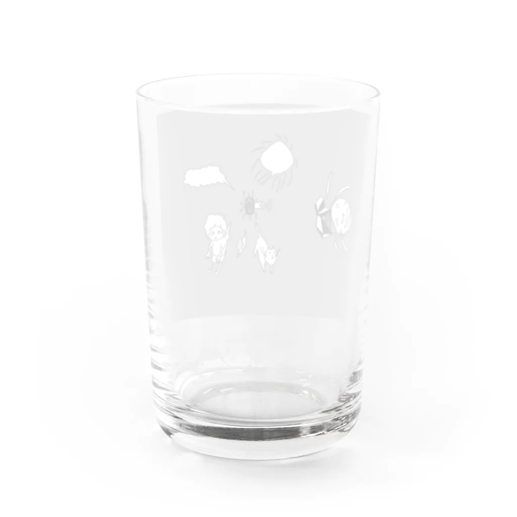 マ太郎の宇治抹茶 Water Glass :back