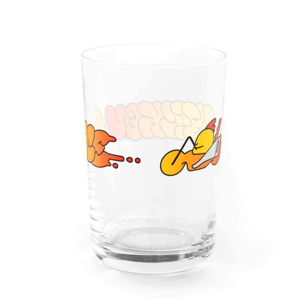 風見うたのCHICKEN RACE!!!!! Water Glass :back