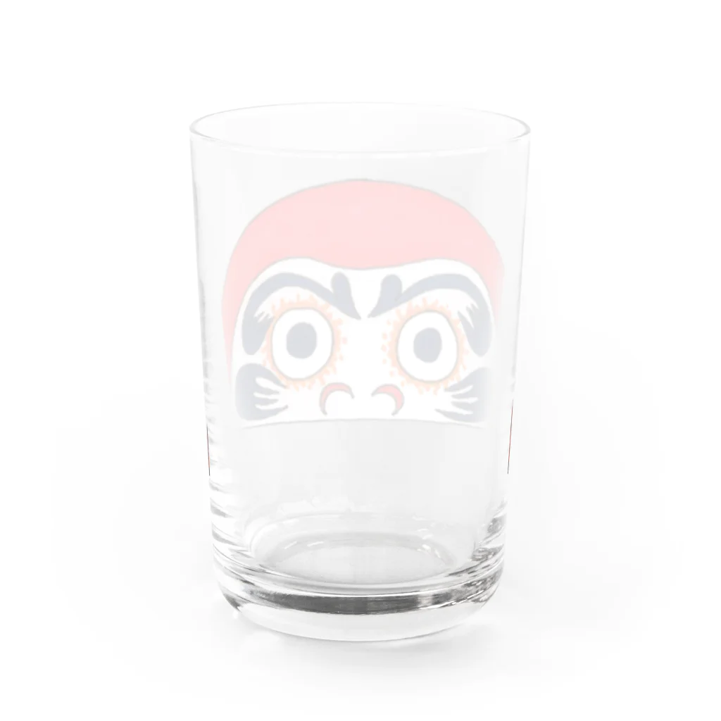 cementmilk WEBショップの半分ダルマ Water Glass :back