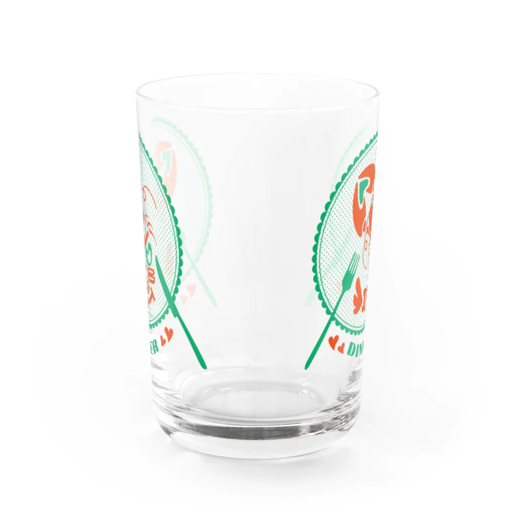 Drecome_DesignのＤＩＮＮＥＲ Water Glass :back